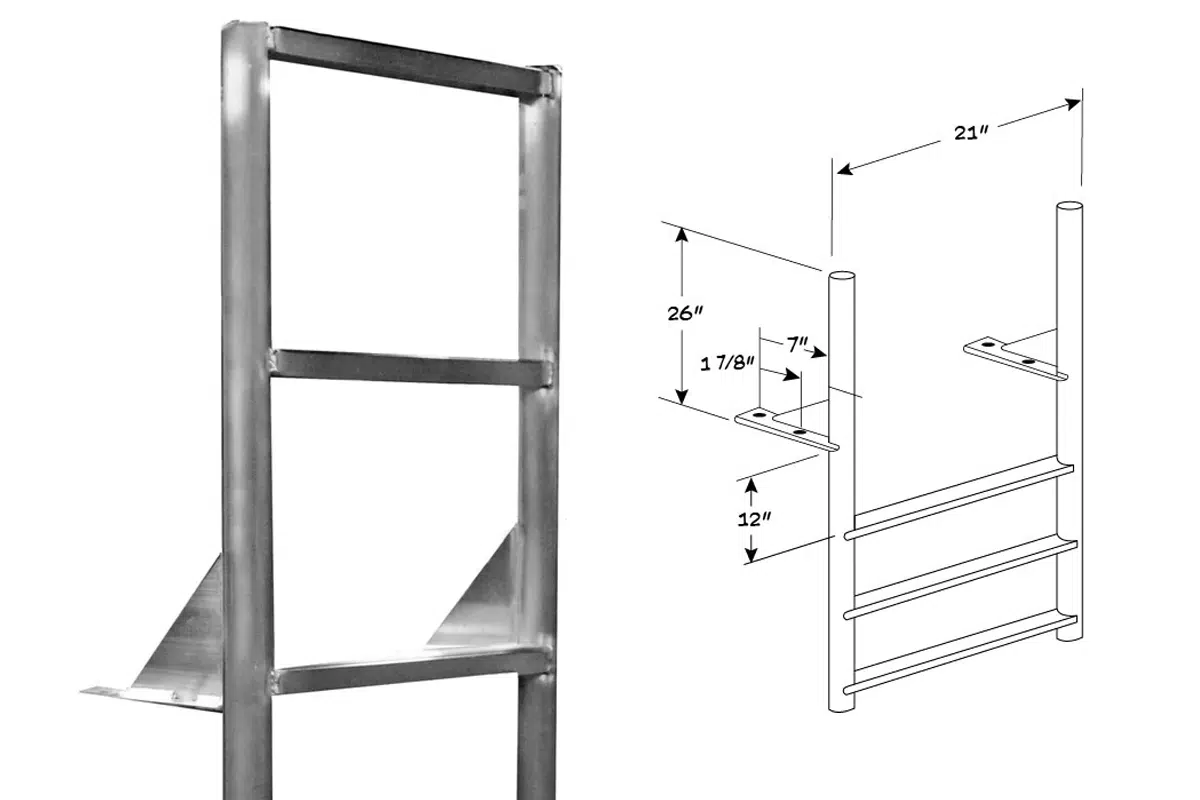 Crocker Marine Services - Finger Pier Dock Ladder