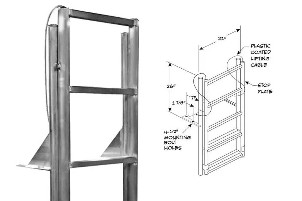 Crocker Marine Services - Finger Pier Lift Ladder