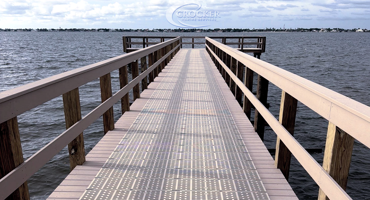 Longest Dock in Lee County, Florida at 650 foot long, build by Crocker Marine Services